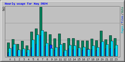 Hourly usage for May 2024