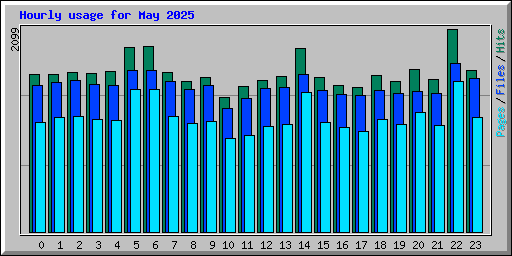 Hourly usage for May 2025